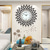 cheap Metal Wall Decor-Large Wall Clock Metal Decorative Silent Non-Ticking Big Clocks Modern Home Decorations for Living Room Bedroom Dining Room Office