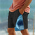 billiga strandshorts för män-ocean shark men&#039;s resort 3d-tryckta boardshorts badbyxor elastisk midja dragsko med meshfoder aloha hawaiiansk stil semesterstrand s till 3xl
