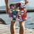 preiswerte Strandshorts für Herren-Totenkopf-Blumen-Herren-Resort-Shorts mit 3D-Druck, Badehose, elastische Taille, Kordelzug mit Netzfutter, Aloha-Hawaiian-Stil, Urlaub, Strand, S bis 3XL