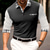 voordelige klassieke polo-Voor heren POLO Shirt Polo&#039;s met knopen Casual Sport Revers Lange mouw Modieus Basic Ruitjes Kleurenblok Lapwerk Zak Lente &amp; Herfst Normale pasvorm Zwart Rood blauw POLO Shirt