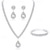 cheap Wearable Accessories-Bride Jewelry Set Fashionable And Minimalist Diamond Bracelet Earrings Necklace Pu Sequins Handbag Dinner Bag Set of Four