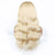 abordables Perruques à dentelle frontale-Perruque de cheveux humains blonds 613# avec dentelle frontale 13*4, perruque de cheveux humains ondulés, densité 150% pour femmes noires