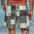 tanie męskie szorty plażowe-w kratę blok kolorów męski kurort spodenki planszowe z nadrukiem 3D kąpielówki elastyczny pas ściągany sznurkiem z siatkową podszewką aloha styl hawajski wakacje plaża od s do 3xl
