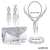 cheap Wearable Accessories-Light Luxury Dinner Handheld Bag Women&#039;s Premium Bag Bride Necklace Earrings Bracelet Tassel 4 Piece Jewelry Set