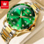 cheap Quartz Watches-OLEVS Men Quartz Watch Minimalist Fashion Casual Wristwatch Luminous Calendar Waterproof Steel Watch