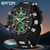 cheap Digital Watches-SANDA Men Digital Watch Outdoor Sports Fashion Wristwatch Luminous Alarm Clock Waterproof Decoration Silicone Watch