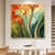 cheap Floral/Botanical Paintings-Handmade Original Flower Oil Painting On Canvas  Abstract plant Art Painting for Home Decor With Stretched Frame/Without Inner Frame Painting