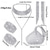 cheap Wearable Accessories-Bride Jewelry Set Full of Diamond Claw Chains Tassel Earrings Left And Right Hand Chains Neck Chains Handheld Bag