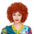 cheap Historical Wigs-Mrs Roper Short Fluffy Curly Orange Red Cosplay Wig Women Costume for Carnival Halloween Wigs