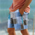 abordables pantalones cortos de playa para hombre-Bloque de color a cuadros Resort para hombre Pantalones cortos con estampado 3D Bañador Cintura elástica Cordón con forro de malla Aloha Estilo hawaiano Playa de vacaciones S a 3XL