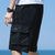 cheap Outdoor-Men&#039;s Cargo Shorts Casual Shorts Drawstring Elastic Waist Plain Breathable Soft Casual Weekend 100% Cotton Fashion Streetwear Black Khaki Micro-elastic