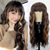 cheap Party Wigs-Green Wig with Bangs Soft Long Wavy Wigs for Women Curly Synthetic Fiber Wig Replacement Halloween Costumes Cosplay Party Wigs St.Patrick&#039;s Day Wigs