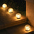 cheap Landscape Lights-Solar Powered Ice Hockey Buried Lamp Lawn Inserted Lamp Outdoor Courtyard Garden Step Atmosphere Decoration Led Crack Lamp