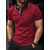 cheap Classic Polo-Men&#039;s Polo Shirt Button Up Polos Casual Sports Lapel Short Sleeve Fashion Basic Color Block Patchwork Summer Regular Fit Black Red Sky Blue Brown Polo Shirt