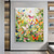 cheap Animal Paintings-Hand painted Abstract Colorful Butterfly Oil Painting on Canvas animal painting Original Nature Scenery pattle knife Painting Custom Planting  Art Modern oil painting for Wall Art Bedroom Wall Decor