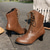 cheap Ankle Boots-Women&#039;s Victorian Brown Lace-Up Mid-Heel Boots with Zipper - Perfect for Everyday Wear and Vintage-Themed Events