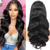 cheap Human Hair Lace Front Wigs-13x4 Body Wave Lace Front Wigs Human Hair Pre Plucked 150 Density Glueless HD Lace Frontal Wigs Human Hair Bleached Knots Brazilian Virgin Human Hair Wigs for Women Black Wig