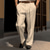 abordables pantalons habillés-Homme pantalon de costume Pantalon Pantalon de costume Poche avant Jambe droite Plein Confort Entreprise du quotidien Vacances Mode Chic et moderne Noir Blanche