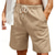abordables Bermudas estilo casual-Hombre Pantalones de Surf Pantalones cortos casuales Correa Cintura elástica Plano Transpirable Suave Casual Fin de semana Moda Ropa de calle Blanco Azul Piscina Microelástico
