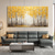 cheap Landscape Paintings-Handmade Original Forest Oil Painting On Canvas Wall Art Decor Abstract Yellow Tree Landscape Painting for Home Decor With Stretched Frame/Without Inner Frame Painting