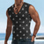 cheap Tank Tops-Anchor Argyle Men&#039;s Resort Style 3D Print Tank Top Vest Top Sleeveless T Shirt for Men Sports Outdoor Holiday Gym T shirt Black Burgundy Green Sleeveless V Neck Shirt Summer Clothing