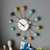 cheap Metal Wall Decor-Large Wall Clock Metal Decorative Silent Non-Ticking Big Clocks Modern Home Decorations for Living RoomBedroomDining Room Office