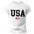 baratos T-shirt Homem estampado gráfico-Camiseta masculina de algodão com bandeira nacional dos EUA, camisa esportiva clássica casual, manga curta, camiseta confortável, esportes ao ar livre, férias, verão, roupas de grife