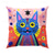 cheap Animal Style-Cat Cartoon Double Side Cushion Cover 1PC Soft Decorative Square Throw Pillow Cover Cushion Case Pillowcase for Bedroom Livingroom Superior Quality Indoor Cushion for Sofa Couch Bed Chair