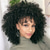 cheap Party Wigs-Curly Wigs for Black Women 14 Inches Soft Curly Afro Wigs With Bangs Premium Synthetic Brown Mixed Blonde Curly Wigs Curly Full Wig for Black Women Daily Use Halloween Wigs