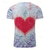 cheap Men&#039;s 3D T-shirts-Valentine&#039;s Day Men&#039;s Heart Graphic Tie Dye T shirt Short Sleeve T shirt 3D Print Crew Neck Shirt Daily Designer Casual Valentine&#039;s Day Holiday Going out Pink Red Purple Spring &amp; Summer Clothing