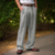 cheap Linen Pants-Men&#039;s Linen Pants Trousers Summer Pants Front Pocket Pleats Straight Leg Plain Comfort Breathable Casual Daily Holiday Linen Cotton Blend Fashion Basic Black White