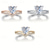 billiga Ringar-Ringa Bröllop Vintagestil Silver Rosguld Guld Krom Glädje Elegant Vintage Mode