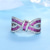 cheap Rings-Valentine&#039;s Day Exquisite Ring Silver Plated Cute Bow Knot Design Paved Shining Zircon Perfect Birthday Gift For Female Match Daily Outfits