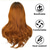 cheap Synthetic Trendy Wigs-Auburn Wig with Bangs Natural Hair Wigs for Women Long Layered Wig for Girls Dark Roots Copper Red Ombre Wig Heat Resistant Orange Ginger Synthetic Wig Daily Use Redhead Wig 26 Inch