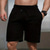 preiswerte Shorts-Herren Sweatshorts Kurze Hose Lässige Shorts Kordelzug Elastische Taille Glatt Atmungsaktiv Weich Casual Wochenende Modisch Strassenmode Schwarz Grau Mikro-elastisch