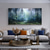 cheap Landscape Paintings-Large hand painted Abstract Forest Oil Painting On Canvas Green Tree Wall Art Original Nature Landscape Painting Custom Painting Modern artwork for Living Room Decor