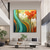 cheap Floral/Botanical Paintings-Handmade Original Flower Oil Painting On Canvas  Abstract plant Art Painting for Home Decor With Stretched Frame/Without Inner Frame Painting