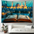 cheap Wall Tapestries-Quran Eid Mubarak Ramadan Hanging Tapestry Mosque Wall Art Large Tapestry Mural Decor Photograph Backdrop Blanket Curtain Home Bedroom Living Room Decoration