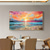 cheap Landscape Paintings-Oil painting Hand painted Impressionist Seaside Sunset Oil Painting On Canvas Modern Seascape Painting Abstract Colorful landscape painting Wall Art painting for Living room Home Decor