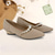 cheap Women&#039;s Casual shoes-Women&#039;s Heels Plus Size Flyknit Shoes Soft Shoes Wedding Office Work Rhinestone Imitation Pearl Chunky Heel Pointed Toe Fashion Classic Comfort Walking Knit Loafer Black Red Blue
