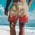 olcso férfi strandnadrág-hullámok férfi üdülő 3D nyomtatott deszka rövidnadrág fürdőnadrág elasztikus derék húzózsinór hálós béléssel aloha hawaii stílusú üdülési strand s 3xl