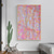 cheap Oil Paintings-Hand painted Abstract Pink Flower oil Painting On Canvas handmade Floral oil painting Wall Art painting  Modern Painting Spring artwork Wall Decor for Living room Home Decor