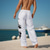 abordables pantalones estampados-Dragon Vacation Resort para hombres Pantalones casuales con estampado 3D Pantalones holgados Pierna recta Cintura elástica Cordón Poliéster Pantalones de playa de verano S a 3XL