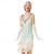 abordables Vestidos-Retro Antiguo Rugido 20s 1920s Vestido Flapper Vestidos Baile de Máscaras El gran Gatsby Lentejuelas Borlas Mujer Carnaval Mascarada Boda Invitado a la boda Fiesta / Noche Adulto Vestido Vestidos de