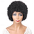 cheap Human Hair Capless Wigs-Afro Kinky Curly Bangs Wig For Women Afro Pixie Cut Short Human Hair Wig Soft Curly Afro Wig Natural Looking For Daily Use