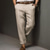 cheap Linen Pants-40% Linen Men&#039;s Linen Pants Trousers Summer Pants Pocket Straight Leg Plain Breathable Comfortable Office / Career Daily Vacation Classic Casual Black White