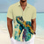 tanie Koszule hawajskie-Żółw morski życie morskie męska koszula wypoczynkowa hawajska 3d koszula z nadrukiem zapinana na guziki z krótkim rękawem letnia koszula plażowa wakacje odzież na co dzień od rozmiaru do 3xl
