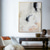ieftine Picturi Abstracte-pictură în ulei realizată manual, pânză, artă de perete, decorare modernă, abstractă alb-negru, pentru sufragerie, decor pentru casă, pictură rulată fără rame, neîntinsă