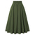 abordables Bas-jupe plissée taille haute avec poches rétro vintage années 1950 jupe swing rockabilly jupe évasée jupes quotidiennes décontractées pour femmes