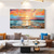 cheap Landscape Paintings-Oil painting Hand painted Impressionist Seaside Sunset Oil Painting On Canvas Modern Seascape Painting Abstract Colorful landscape painting Wall Art painting for Living room Home Decor